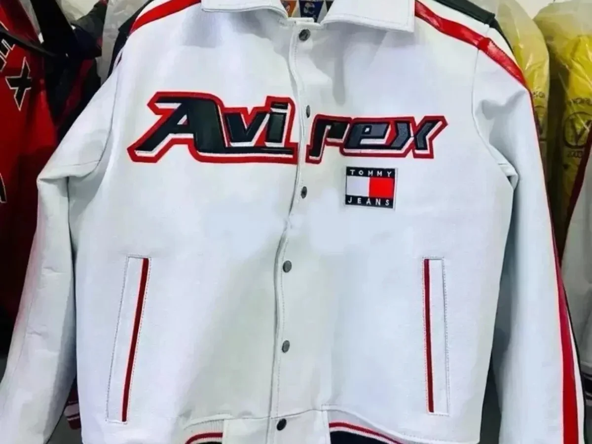 NEW TOMMY JEANS AVIREX LEATHER JACKET